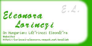 eleonora lorinczi business card